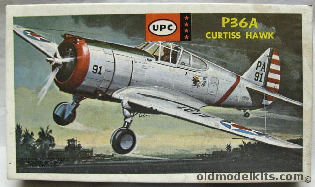 UPC 1/100 Curtiss P-36A - (ex-Aoshima) - US Army Air Force, 8006-50 plastic model kit